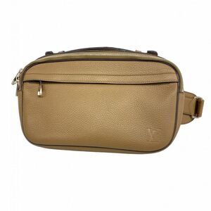 Louis Vuitton Body Bag Taurillon Bum Bag M94472 Dark Beige Men's
